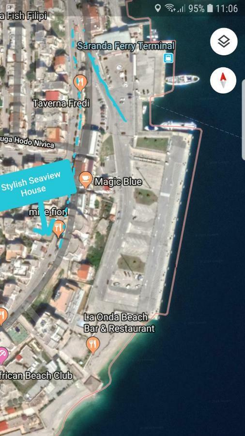 Apartament Stylish Seaview House Saranda Zewnętrze zdjęcie